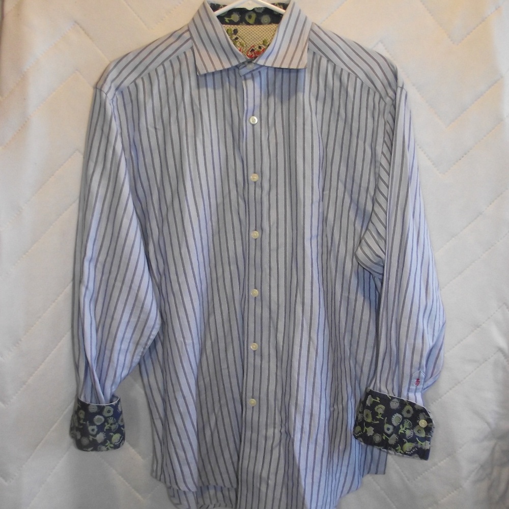 Robert Graham Flip Cuff Casual  Shirt